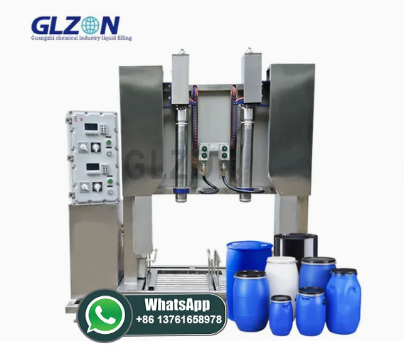 Dual-Station Filling Machine for Filling 200L Drum of Chemical Raw Materials/Water-Based Paint Dual-Station Filling Machine