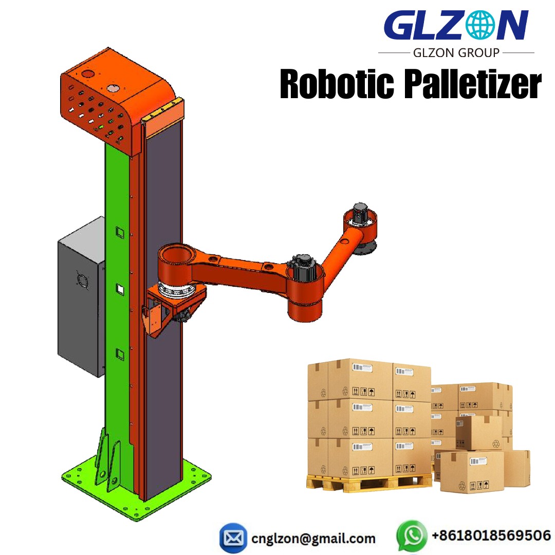 Industrial Robotic Palletizing System G-450 Series Palletizer in warehouse environment