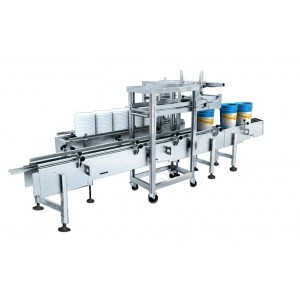 20L廣口桶自動定向上蓋壓蓋機(jī)