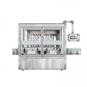 自動貼標灌裝機設(shè)備生產(chǎn)廠家 20-10kg六頭自動稱重灌裝機