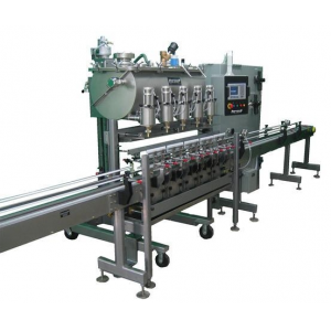 2 &ndash; Head In-Line Automatic Net Weight Pail Filling & Closing Machine for Pint to Pails with POP Fill Cart