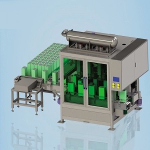 25升自動方桶灌裝、旋蓋、貼標生產線