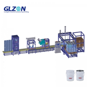 Automatic Inline Hardener Pail/Tin Weight Filling Machine
