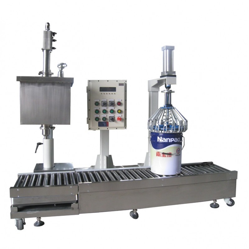 20L儲(chǔ)槽防爆式梅花壓蓋灌裝機(jī)