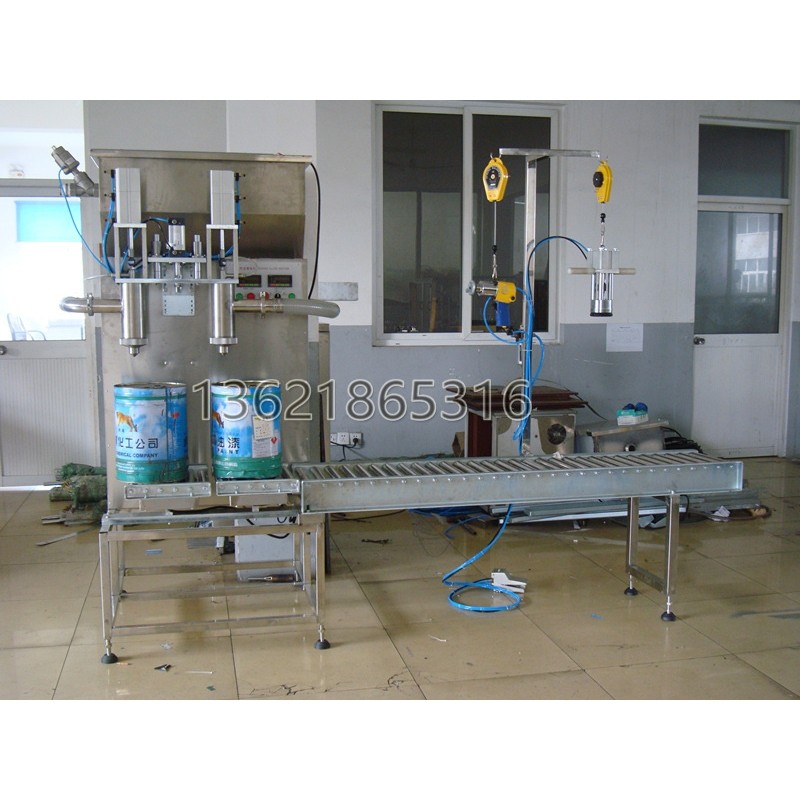 雙頭油漆灌裝機(jī)-四頭6色盤狀口紅膏液體灌裝設(shè)備廠家