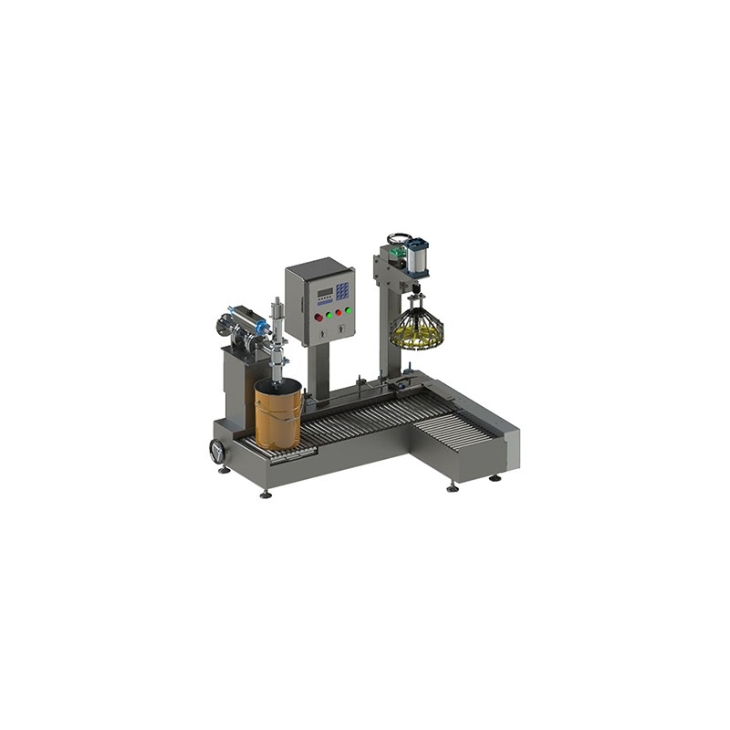 乳液灌裝機 40L自動貼標灌裝機