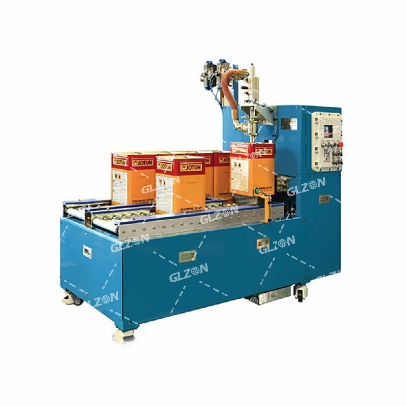 全自動灌裝機(jī)-10L苯丙乳液灌裝機(jī)