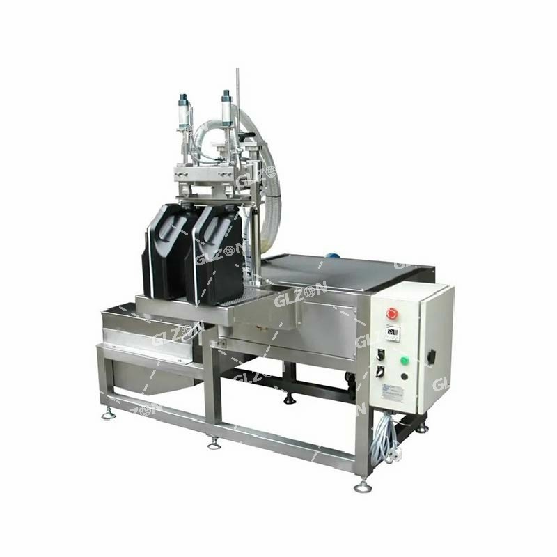 醋汁灌裝機(jī)_2.5升雙頭轉(zhuǎn)盤式灌裝機(jī)