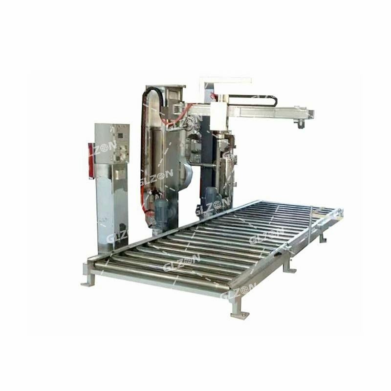 防爆稱重式壓蓋機_1000L噸桶香蕉汁壓蓋機