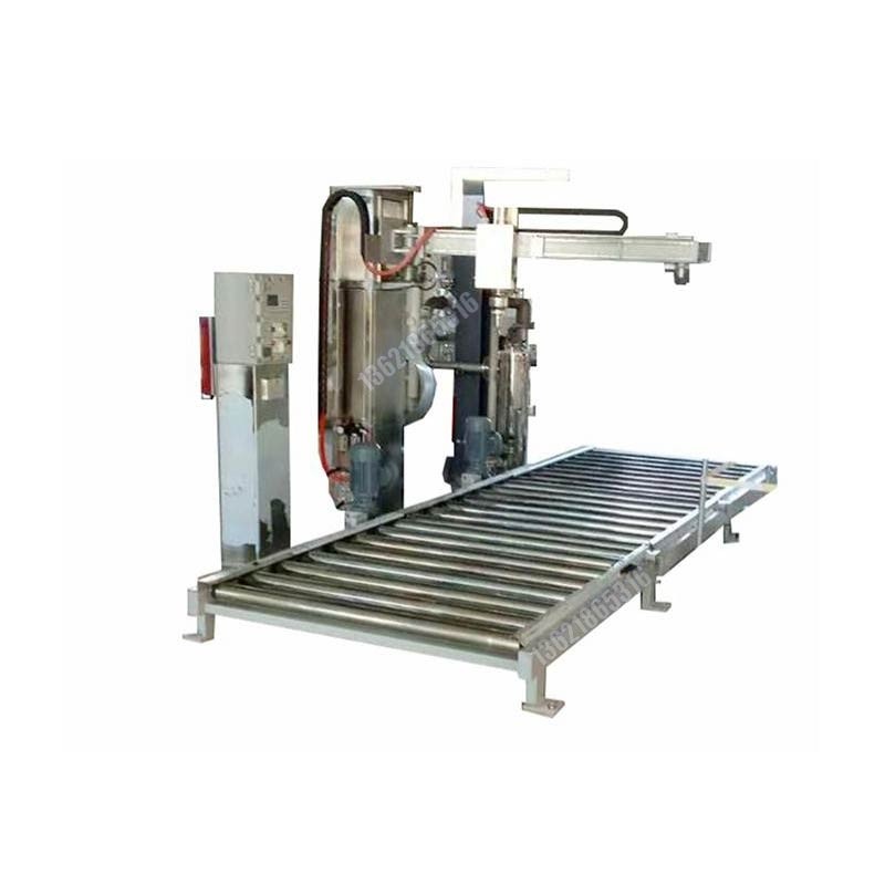 全自動直線壓蓋機(jī)_1000L-IBC噸桶白醋料酒壓蓋機(jī)