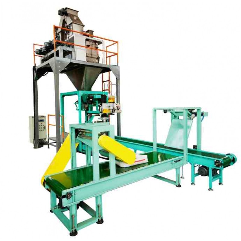 無塵粉料包裝機，絞龍送料包裝機（10-50kg）