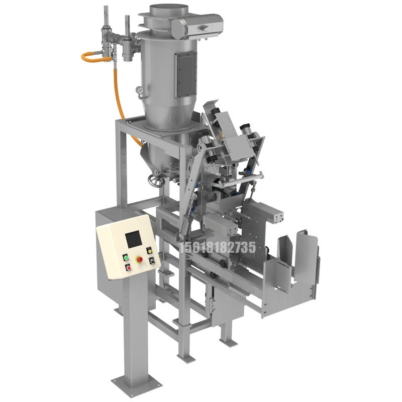 低溫豆粕包裝機_充氮裝置包裝機_250公斤敞口袋包裝機